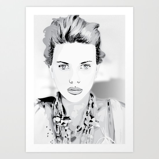 Scarlett-Johansson Art Print