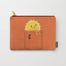 Pocketful of sunshine Carry-All Pouch | Funny, Illustration, Digital, Sun, Summer, Pocket, Love, Cute, Surrealism, Comic 