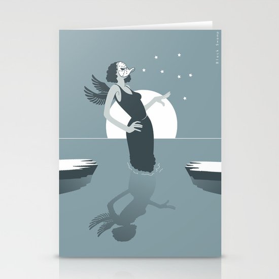 black swamp Stationery Cards