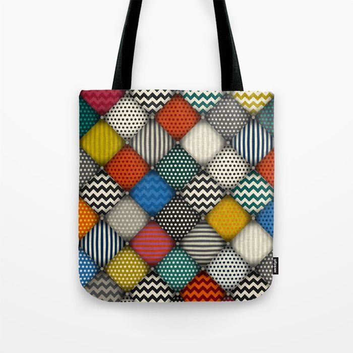 buttoned patches Tote Bag