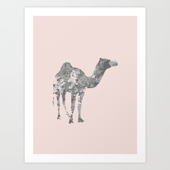 Camel wall art Art Print