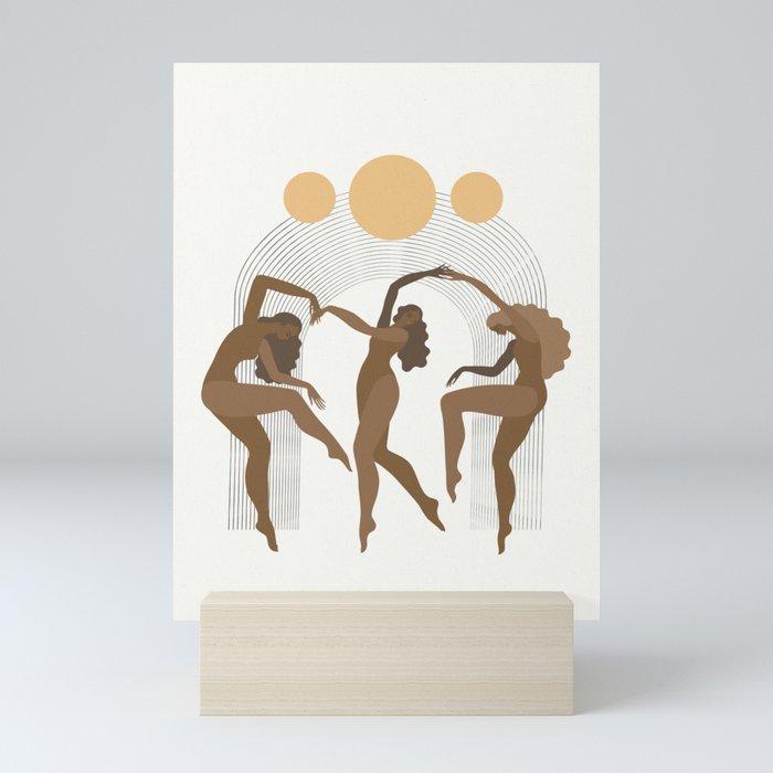 sun dance Mini Art Print