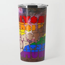 Fully Automated Luxury Queer Technicolor Space Communism (ver. 2.0) Travel Mug