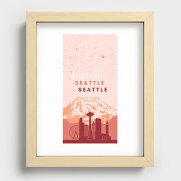 Seattle 206 Recessed Framed Print