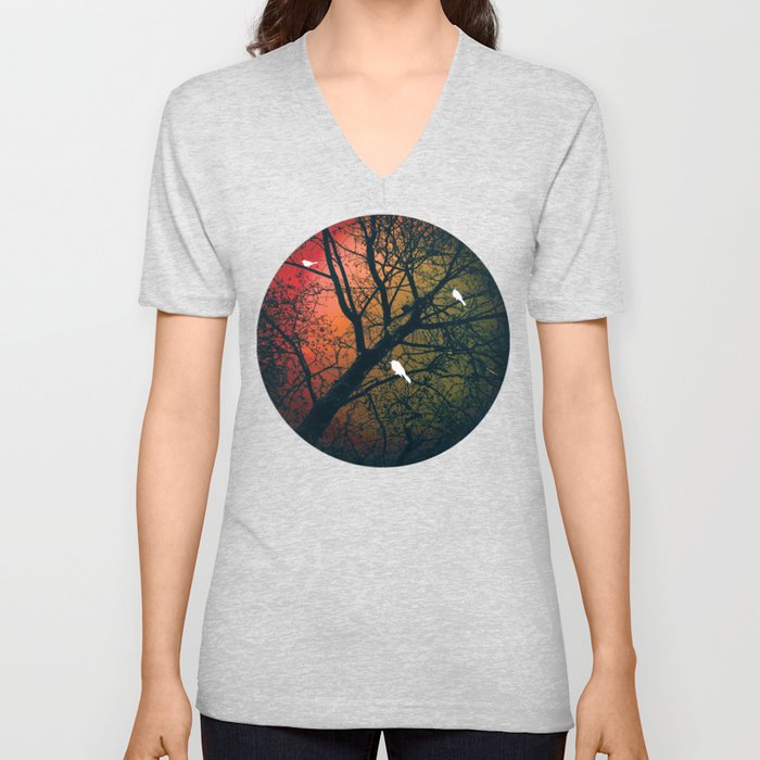 forest  V Neck T Shirt