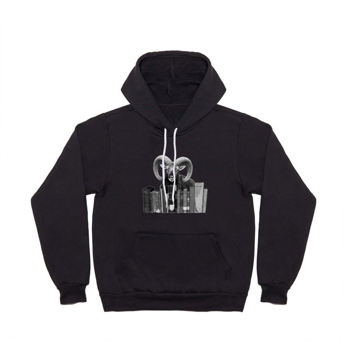 Aries - old Books Journalist Library Hoody