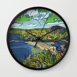 Sand Beach, Acadia National Park, Maine Wall Clock