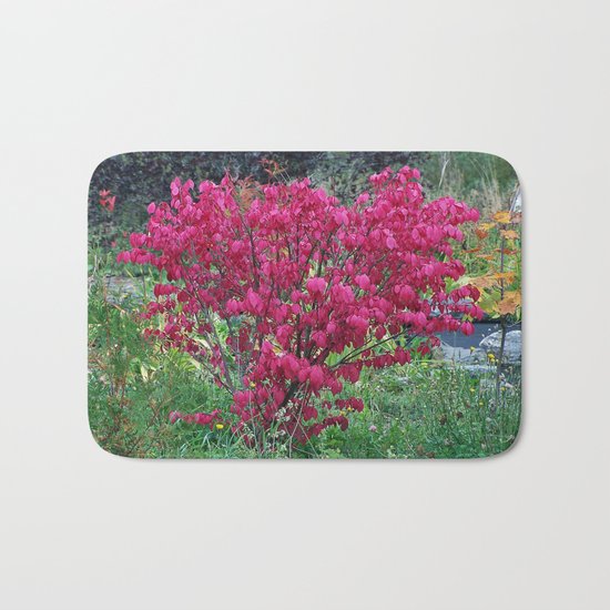Red Bush Bath Mat