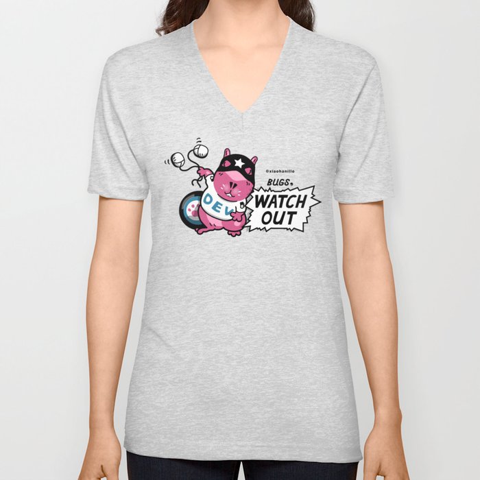 Bugs, watch out! No.2 V Neck T Shirt