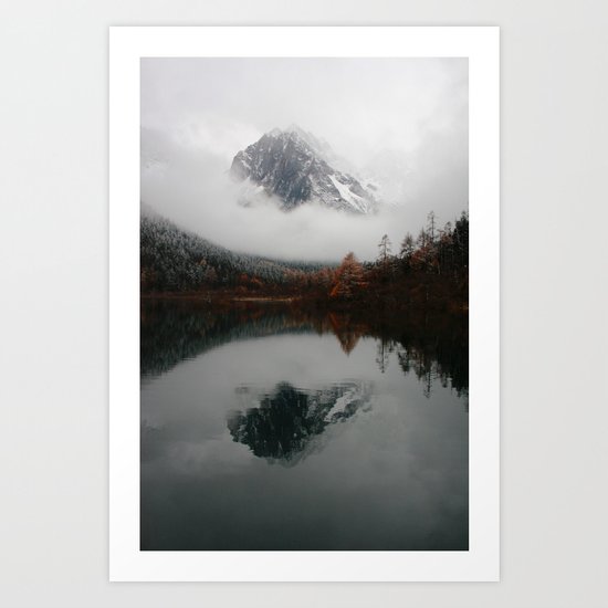 Beautiful Mountain # reflection Art Print