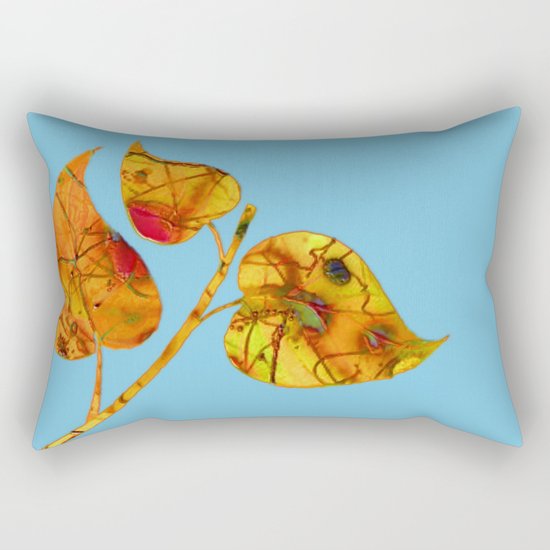 blue automn Rectangular Pillow