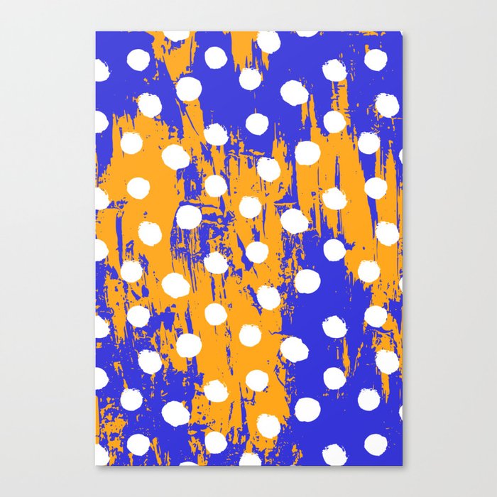Abstract Texture Pattern 03 – Texture and Polka Dots Canvas Print