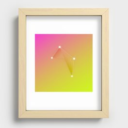 Abstract Libra Zodiac Constellation Recessed Framed Print