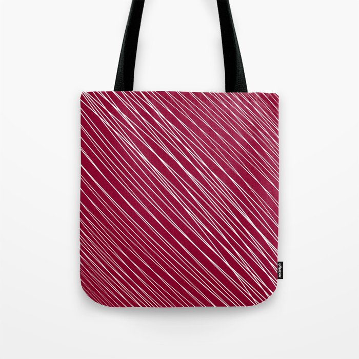 Large Capacity Simple Tote Bag Stripe Pattern