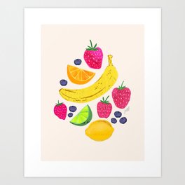 Fruit Illustration Art Print