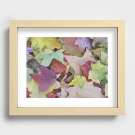 Blanket of leaves Recessed Framed Print