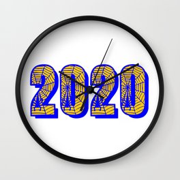 Awesome 2020-Spooky Spider Web Font Wall Clock