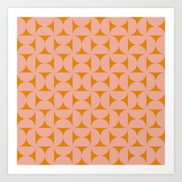 Patterned Geometric Shapes LXXII Art Print
