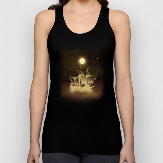 Viaje nocturno. Unisex Tank Top