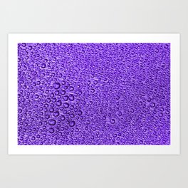 Water Condensation 05 Violet Art Print