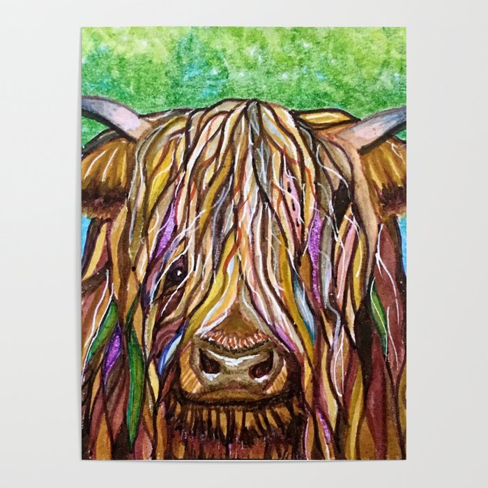 Wee Hairy Highlin Coo Poster