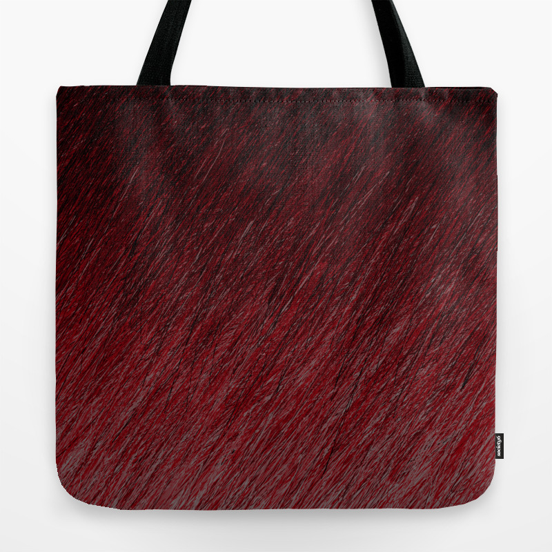 dark red tote bag