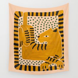 The Serenity Wall Tapestry | Tropical, Cool, Painting, Simple, Tiger, Brazil, Acrylic, Incerti, Modern, Curated 