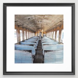 Travel the world - Train Framed Art Print | Africa, Minimalist, Trainlove, Vintage, Traveller, Wanderlust, Trip, Explore, Wagon, Minimalistic 