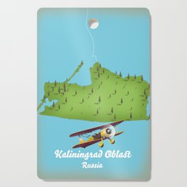 Kaliningrad Oblast Russia map Poster Cutting Board