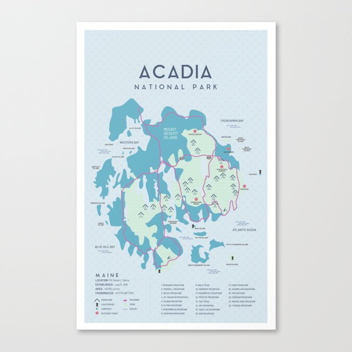 Acadia National Park Canvas Print