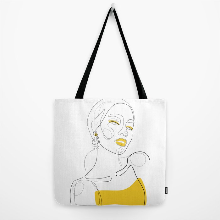 Line Art Tote Bag  Homegrown Jewelry VT