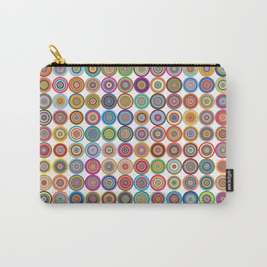 Circle color green rose Carry-All Pouch