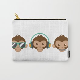 Three Monkeys Carry-All Pouch