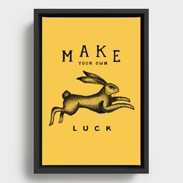 MAKE YOUR OWN LUCK Framed Canvas