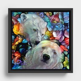 I'm Just Gonna Nibble on Your Ear Maybe a Little Bit... Framed Canvas