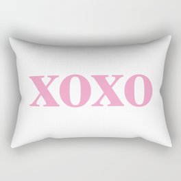 Light Pink XOXO Rectangular Pillow