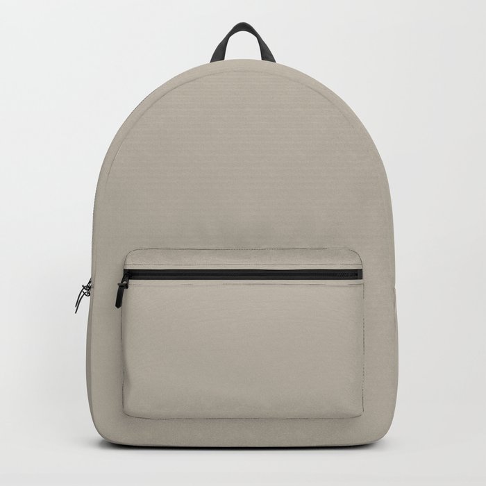 Beachy Almond Greige Gray - Grey Solid Color Pairs Rocky Road PPG1000-2 Backpack