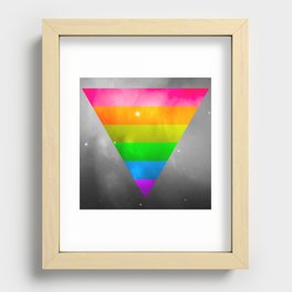 LGBT Pride Triangle Recessed Framed Print