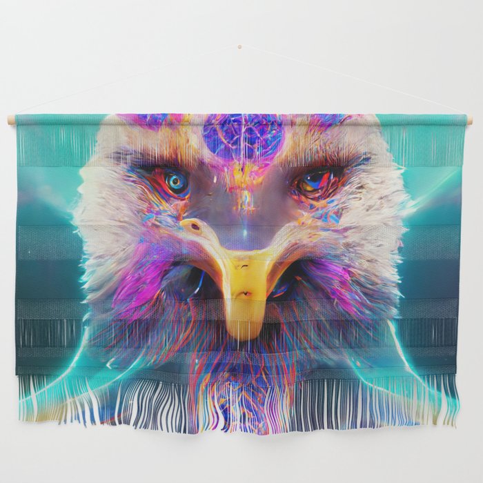 Psychedelic Eagle Wall Hanging