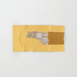 Relaxing Leopard - Brown and Yellow Hand & Bath Towel