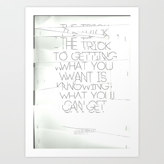 The Trick Art Print