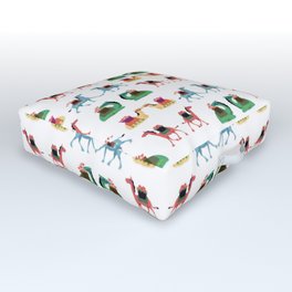 Camels & roses Outdoor Floor Cushion