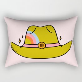 Virgo Cowboy Hat Rectangular Pillow