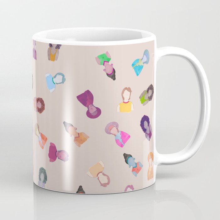 Women Of All Types Surface Pattern Design Coffee Mug