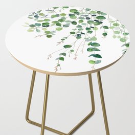 Eucalyptus Watercolor Side Table