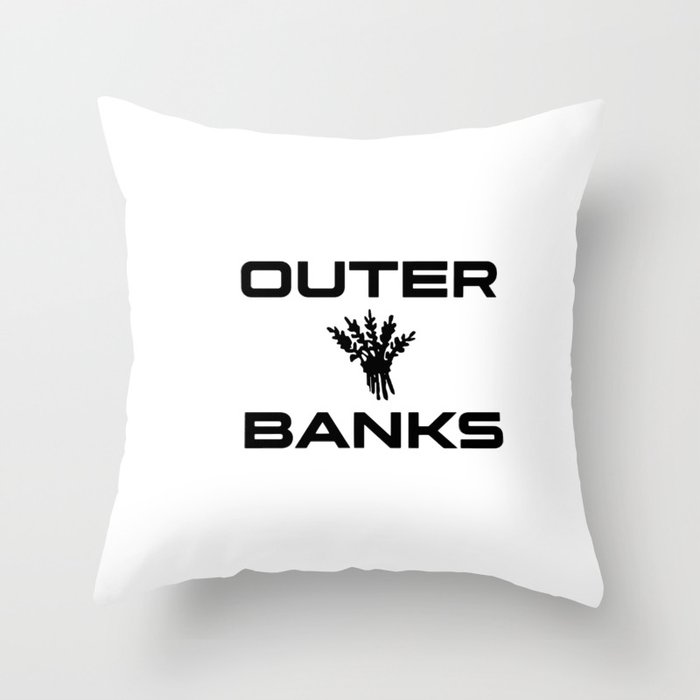 outer banks Throw Pillow