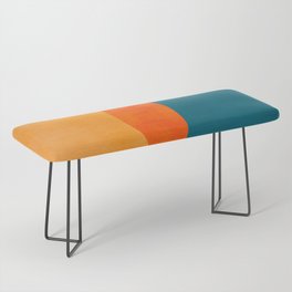 Mid Century Eclipse / Abstract Geometric Bench