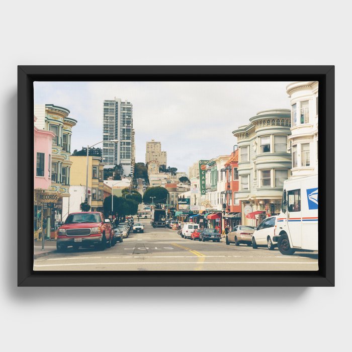 San Francisco North Beach Framed Canvas
