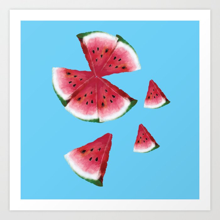 Watermelon Art Art Print