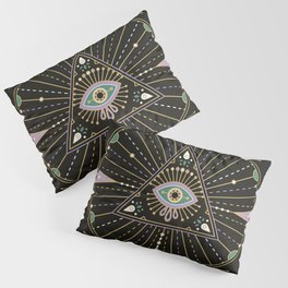 Evil Eye Mandala – Black Pillow Sham